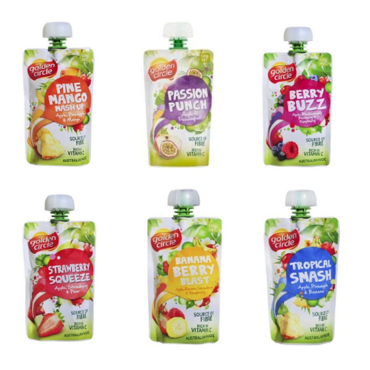 Golden Circle Fruity Pouch 12 Pack