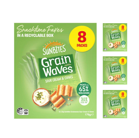 Grainwaves Sour Cream Chives 32pack