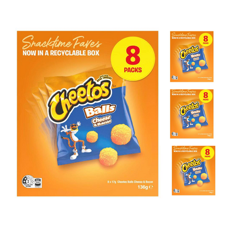 Cheetos Cheese N Bacon Balls 32 Pack