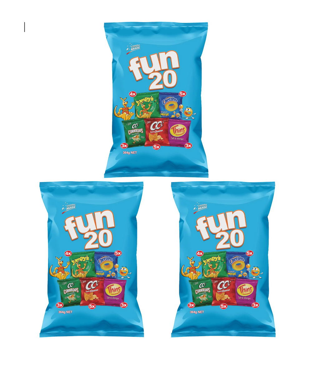 Fun 20 Chips Snacks Variety Pack 60 – The Snack Cave