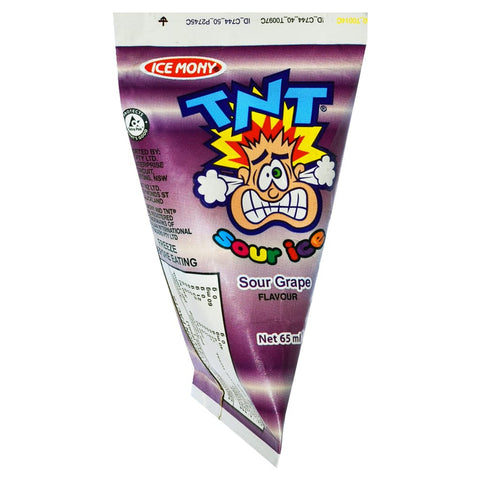 Ice Mony Water Ice Pops 36 Pack - TNT Sour Grape