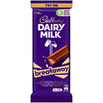 Cadbury Dairy Milk Chocolate Block 180g - Breakaway