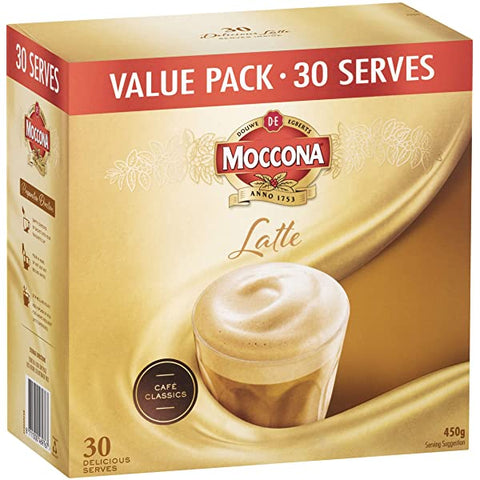 Moccona Coffee 30 Pack - Latte