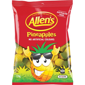 Allens Pineapples 170g Bag