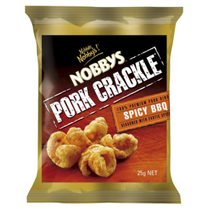 Nobby's Pork Crackle Spicy BBQ 20Pack