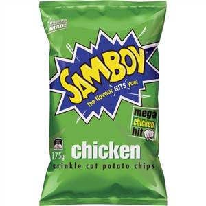 Samboy Crinkle Cut Chips 175g - Chicken