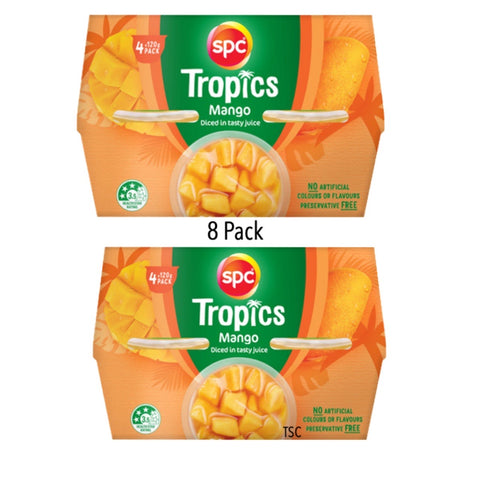 SPC Fruit Cups 8 Pack - Diced Mangoes