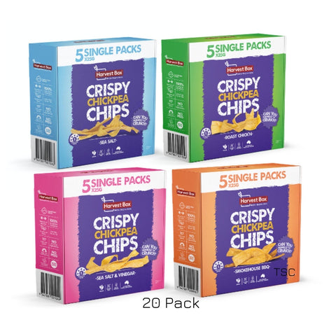 Harvest Box - Chick Pea Chips 20 Pack