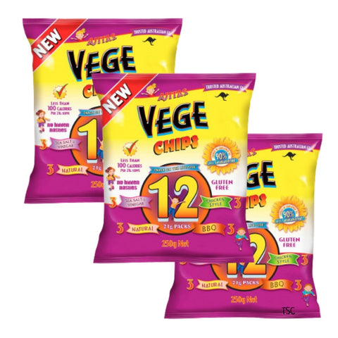 Ajita Vege Chips Multi Pack 36