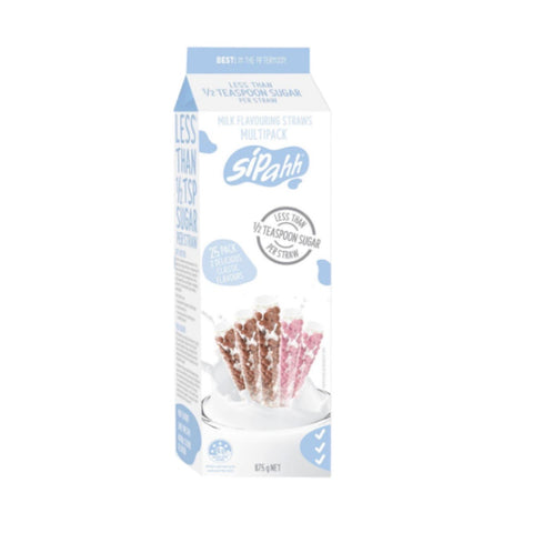 Sippah Milk Flavouring Straws 25 Pack