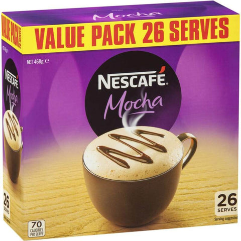 Nescafe Coffee Sachets 26 Pack Mocha Latte