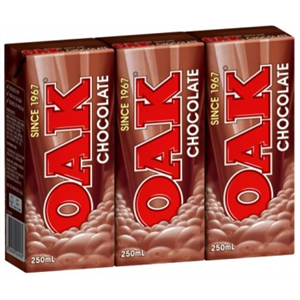 Oak 250ml Milk Boxes 24Pack  Chocolate