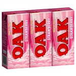 Oak 250ml Milk Boxes 6Pack Strawberry