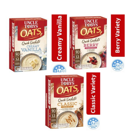 Uncle Toby's Quick Oats Variety 30 Pack
