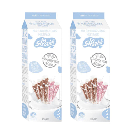 Sippah Milk Flavouring Straws 50 Pack