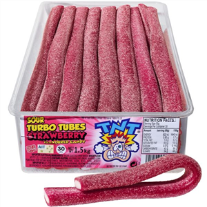 TNT Sour Turbo Tubes 1.5kg - Strawberry