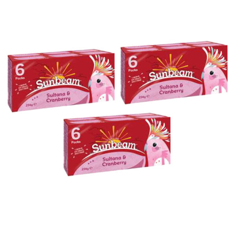 Sunbeam Sultanas & Cranberry 18 Pack