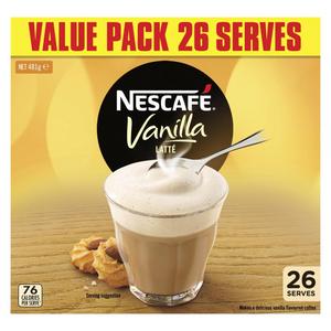 Nescafe Coffee Sachets 26 Pack Vanilla Latte